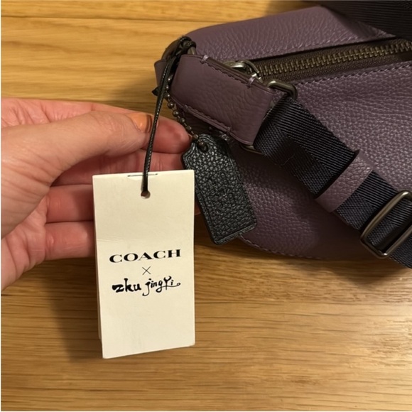 COACH Rexy Limited Edition Purple Messenger Waist bag 💜 Very Rare , BRAND New - Picture 6 of 11